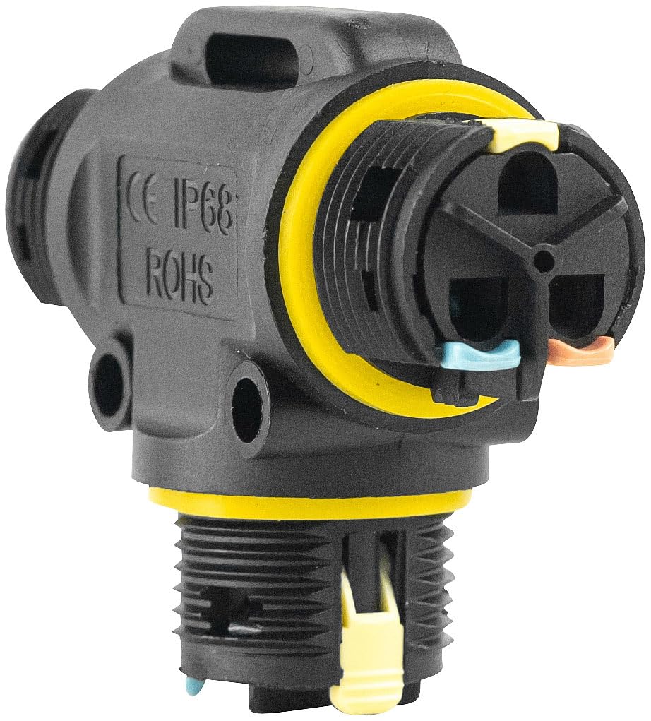 revolt Kabelverbinder IP68: 12er-Set wasserdichte 3-Wege-Kabelverbinder, für ? 3-12 mm Kabel (Mehrwege, Kabelmuffen)