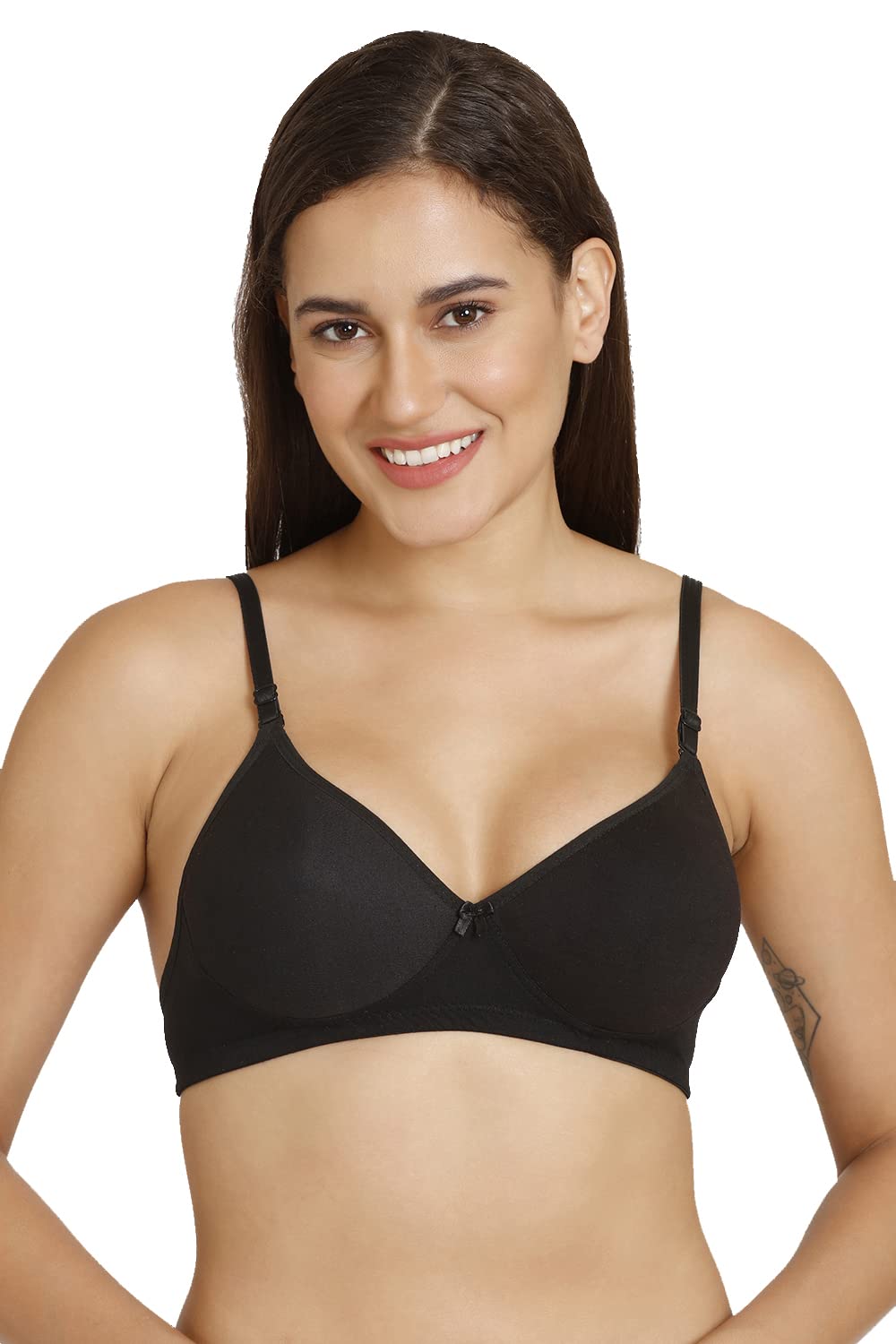 silly joy Cotton Soft Padded Non Wired Everyday Bra, Heavily Padded, Full Coverage & Full Support, Super Comfortable, Seamless Cups Bra-picture-43