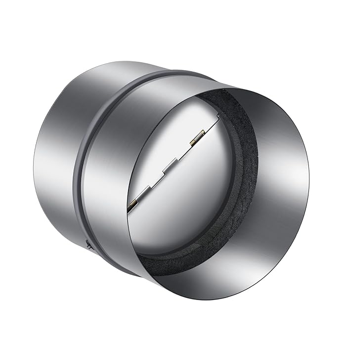 Buy iPower 6 inch Backdraft Shutter Damper Back Draft Blocker, OneWay Airflow Ducting Insert