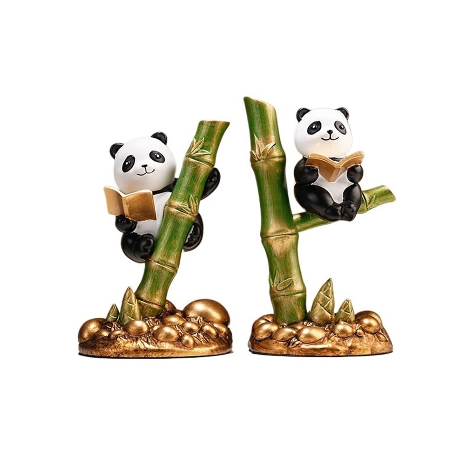 Shelves Resin Bookends Chinese Style Panda Decorations Living Room Handicrafts for Study Book Support