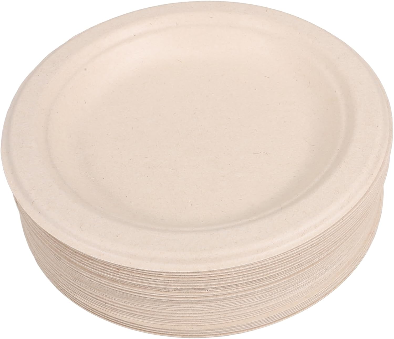 Cabilock 50Pcs Heavy Duty Disposable Paper Plates Biodegradable Dinnerware for Parties Festivals and Takeaway for Cakes Bbqs and Serving Various Foods