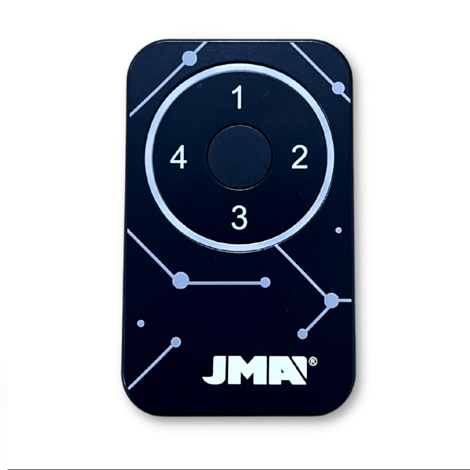 Télécommande de garage universelle JMA M-BT Advance pour la copie de portes à code fixe et Rolling Code 433 et 868 MHz. 4 télécommandes en 1. Fabriqué