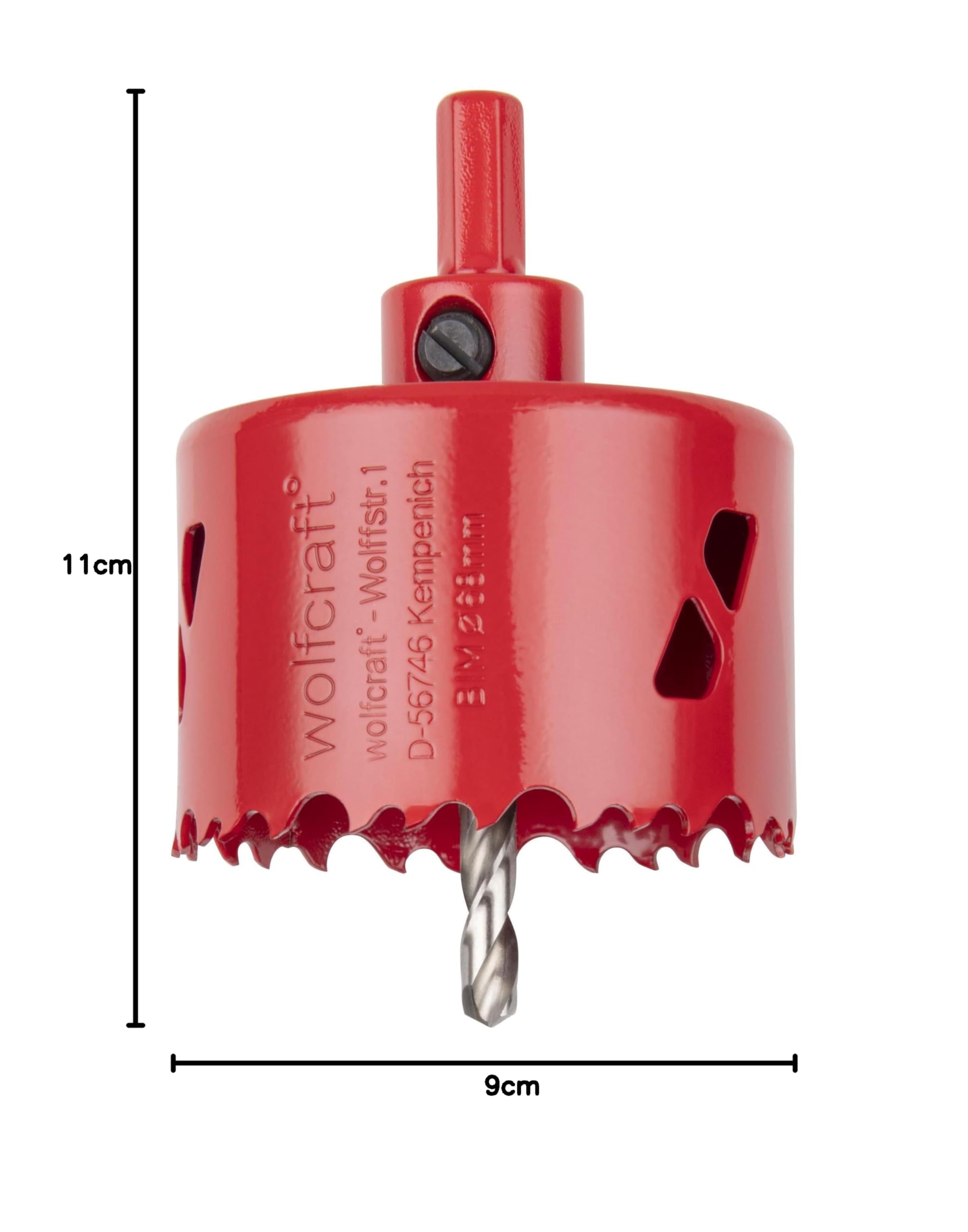 wolfcraft 5474000 - Scie Cloche BIM - Diamètre 68 mm - Multi-Matériaux - Profondeur de Coupe 40 mm