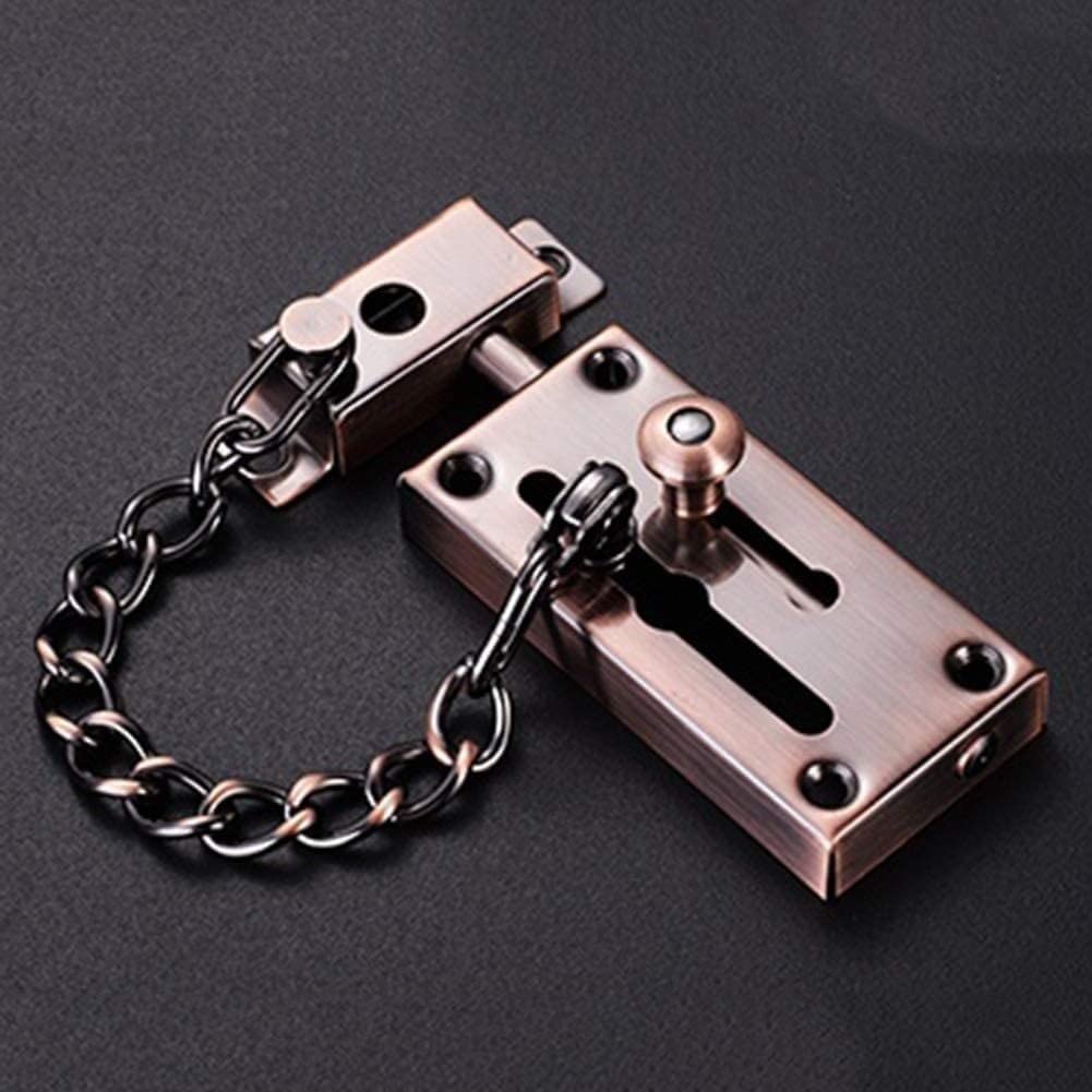 SFJSFIMQ Door Safety Chain, Latches Lock,Standard Security Stainless Steel Anti-Theft Deduction Extra Thick Casting Guard