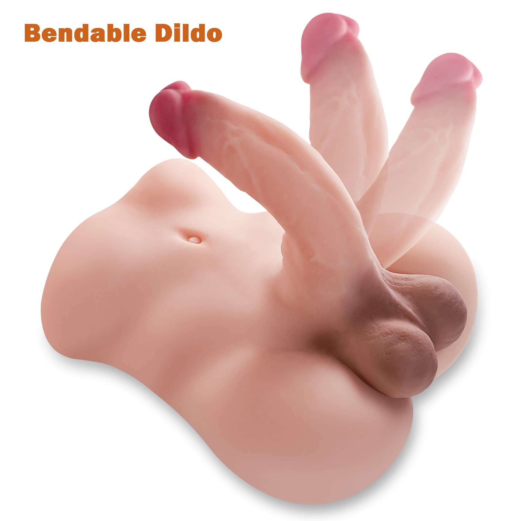 Male Sex Doll with Realistic Big Dildo, Sex Doll for Women Sex Dolls Torso Gay Sex Toy with Huge Dildo Testicles Anal Sex Adult Toys Gay Sex Doll Unisex Female Sex Toys for Gay Men Women Couple 6.2LB
