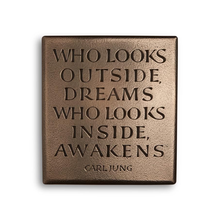 Carl Jung Bronze Resin Plaque