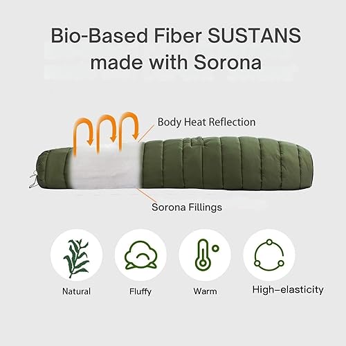 Onewind Colcha Superior para Hamaca con Caja para Pies, Edredón Ligero y Portátil para Dormir, Saco de Dormir para Camping para Mochilero