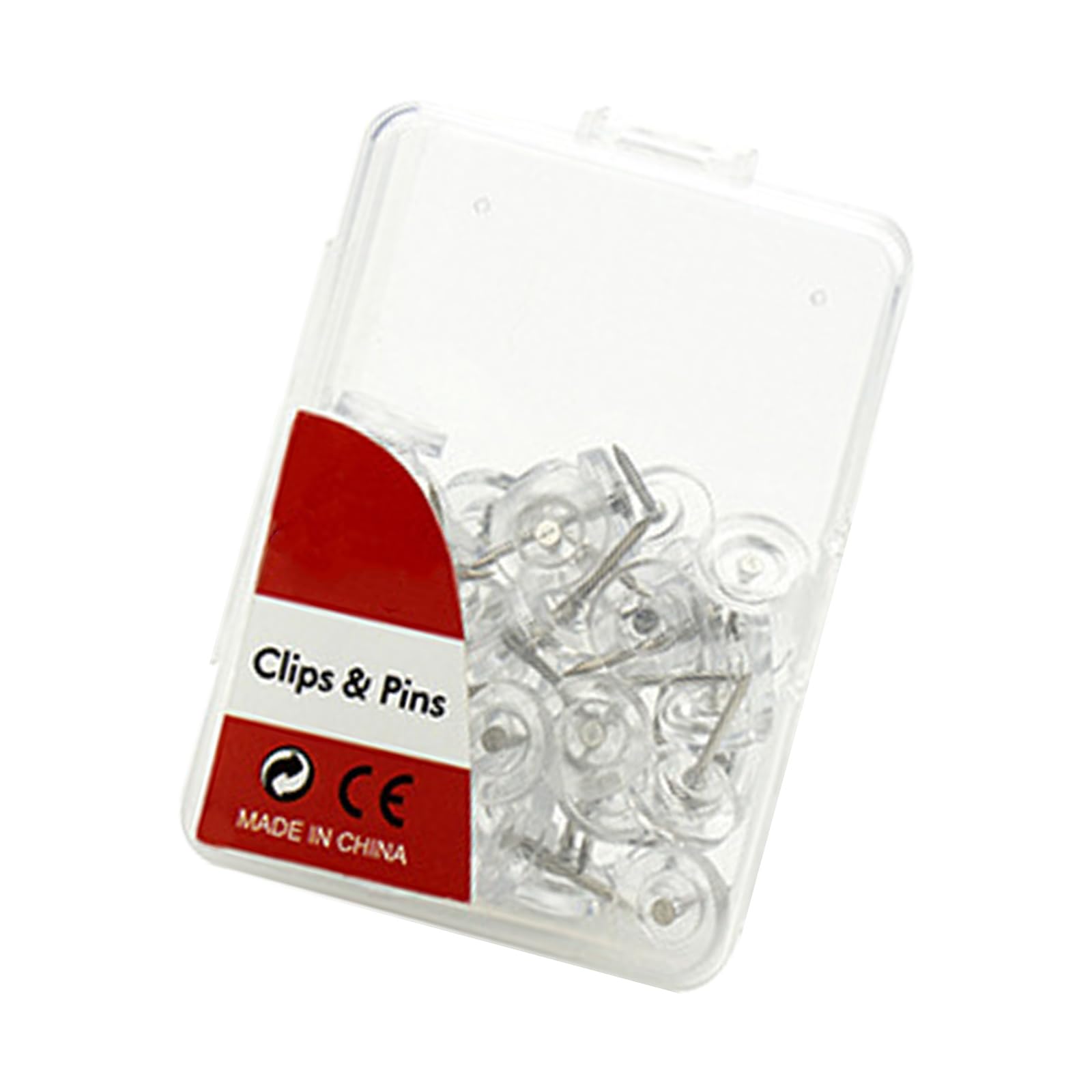 60Pcs Clear Flat Head Push Pin Round Flat Push Pins for Bulletin Board Cork Notice Board Pin Thumb Tacks Drawing Drawing