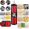 ZERUIDM-Hanging-Punching-Bag-Set-Unfilled-Heavy-Boxing-Bags-Kickboxing-Bag-for-Adults-Kids-Youth-Boxing-Set-with-Hand-Wraps-Punching-Bag-Hangers-for-MMA-Muay-Thai-Karate-Taekwondo-Training ZERUIDM Hanging Punching Bag Set Unfilled, Heavy Boxing Bag Kickboxing Bag for Adults Kids, Youth Boxing Set with Hand Wraps, Punching Bag Hangers, for MMA Muay Thai Karate Taekwondo Training