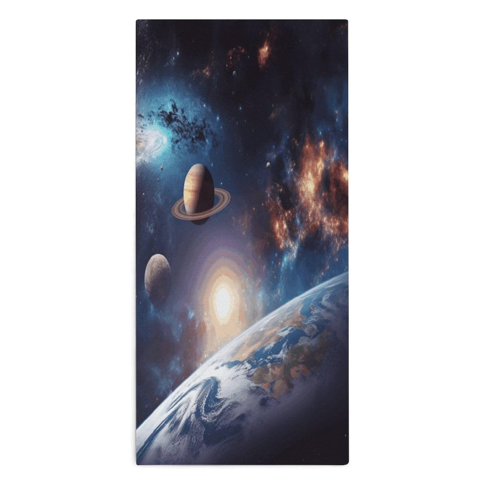 YUXBVKRS Outer Space Hand Towels for Bathroom 14x29 Inch