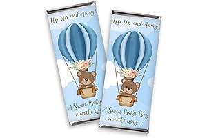 Personalized Teddy Bear Baby Shower Chocolate Bar Favors