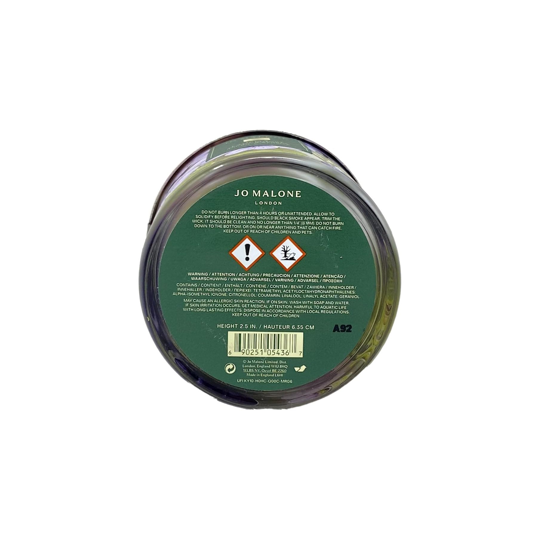 Amazon.com: Jo Malone Iris & Ladymoore Scented Candle : Home & Kitchen