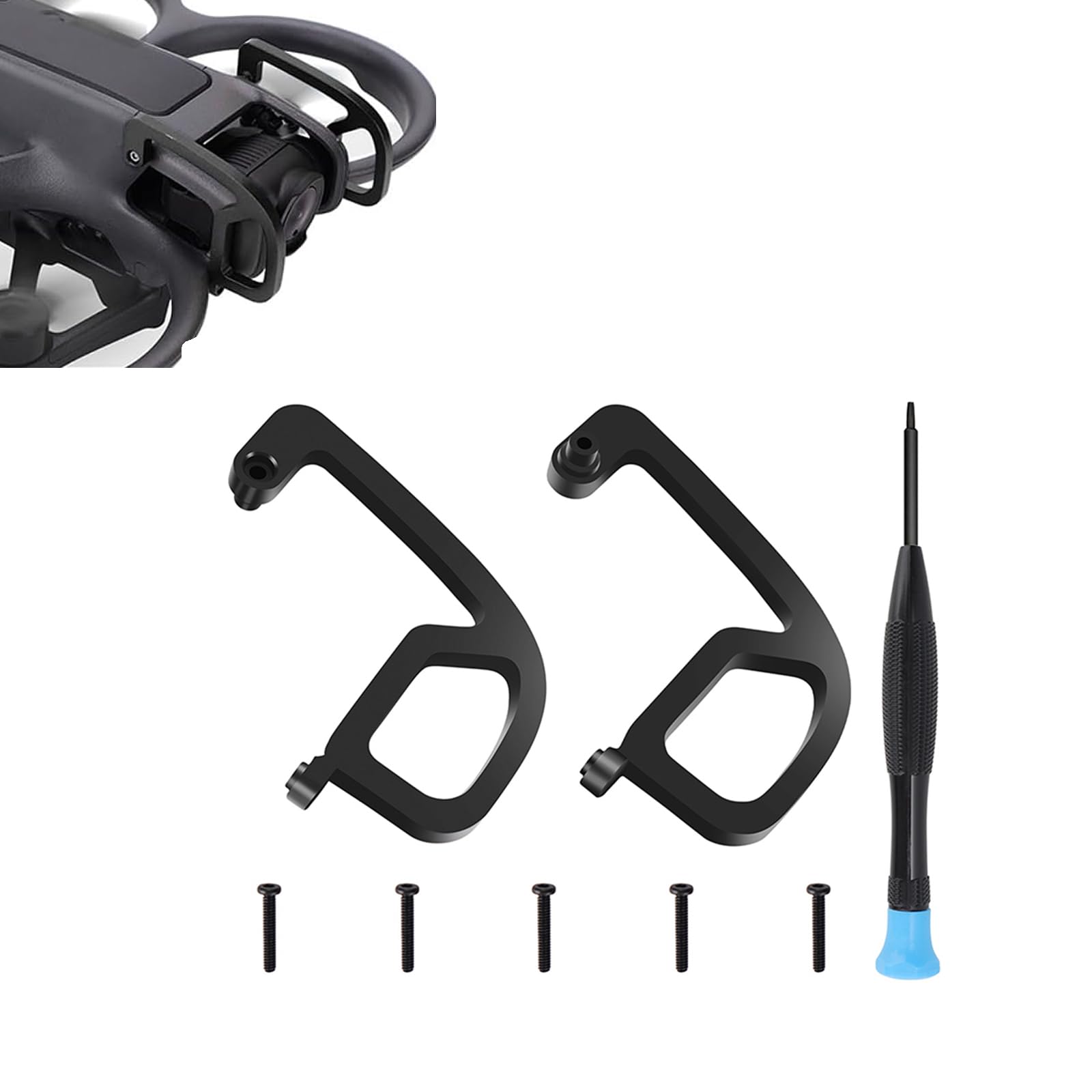 LICHIFIT Gimbal Protector Bumper for DJI Avata 2 Drone Gimbal Lens Guard Anti-Collision Protection Bar Aluminum Alloy Safety Bumper Accessories