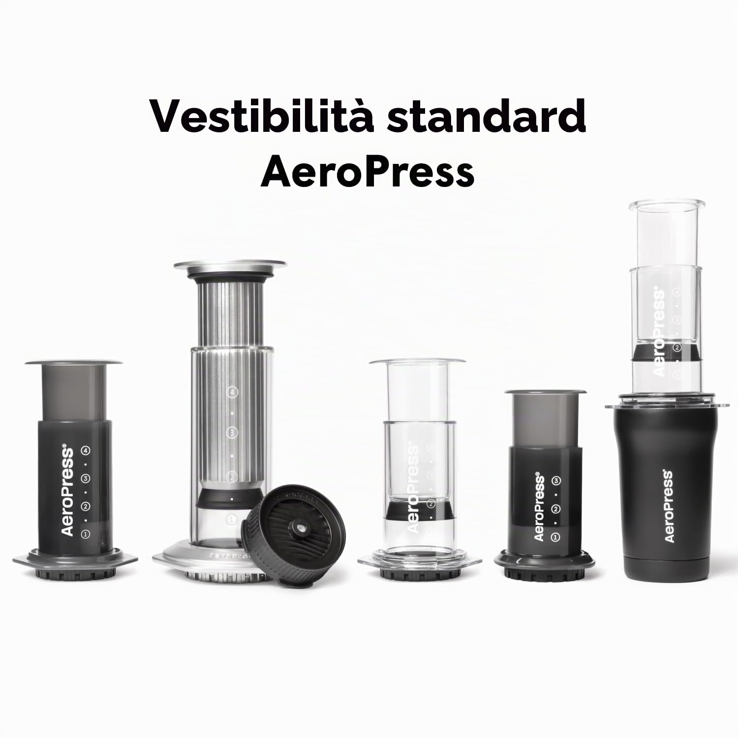 AeroPress Tappo con Controllo del Flusso, Tappo Filtro Antigoccia per Macchina da Caffè Portatile AeroPress Stile Espresso, Metodo di Estrazione Speciale