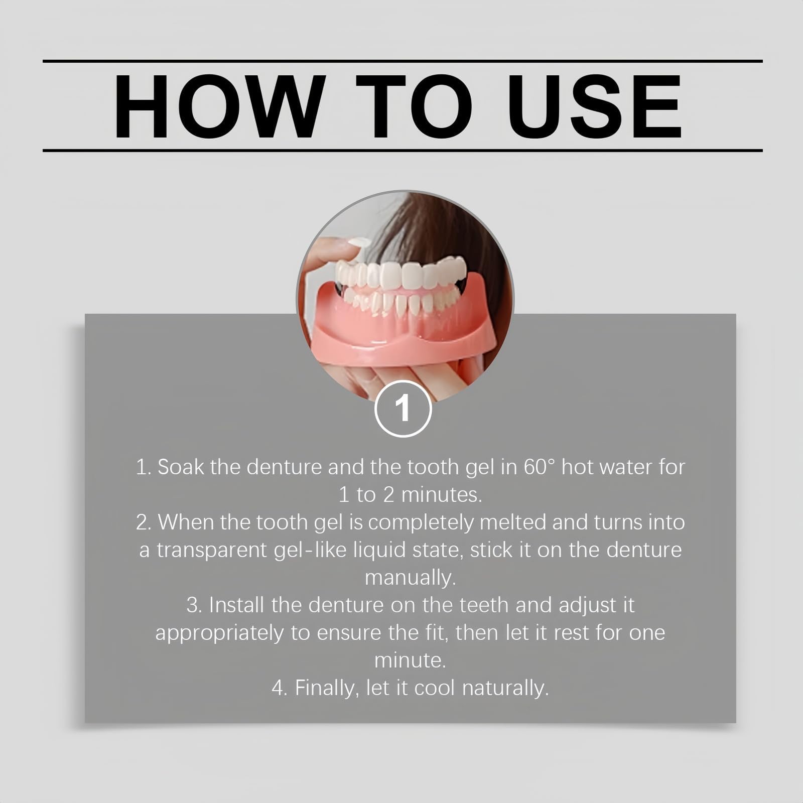 Kit de Prótesis Dentales de Silicona para Mujeres y Hombres | Prótesis Dental Temporal, Dientes Blandos, Protectores Bucales Instantáneos, Solución de Sonrisa y Boca Completa