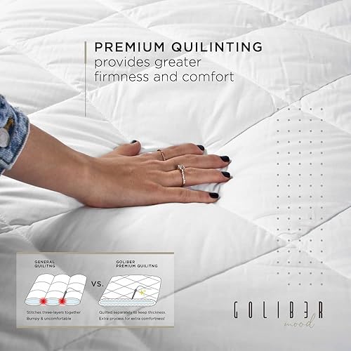 Miniatura 4 de Colchón de futón japonés para cama de suelo, futón Shiki Shikibuton, colchón para tatami Mat patrón de diamante para mayor firmeza y comodidad,