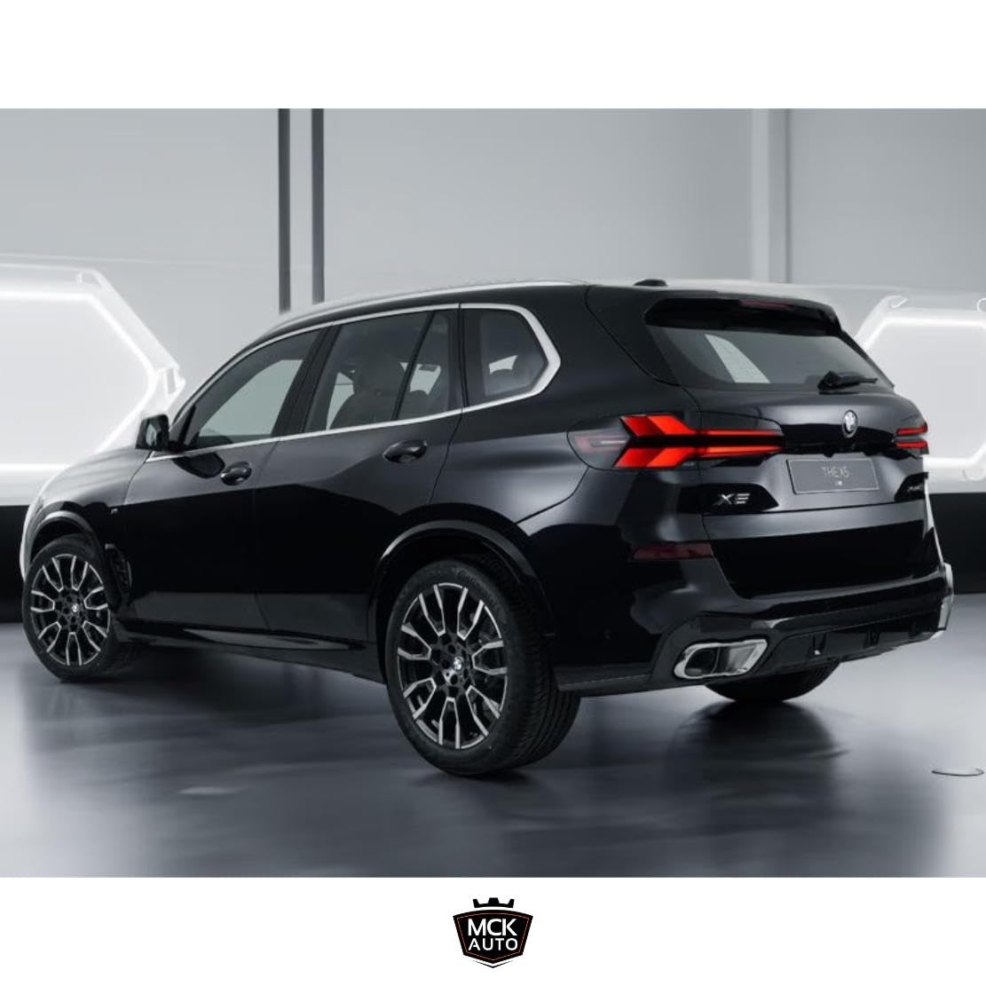 X5 - Logo argenté brillant pour coffre arrière - Emblème de modification de réglage pour E53 E70 F15 G05