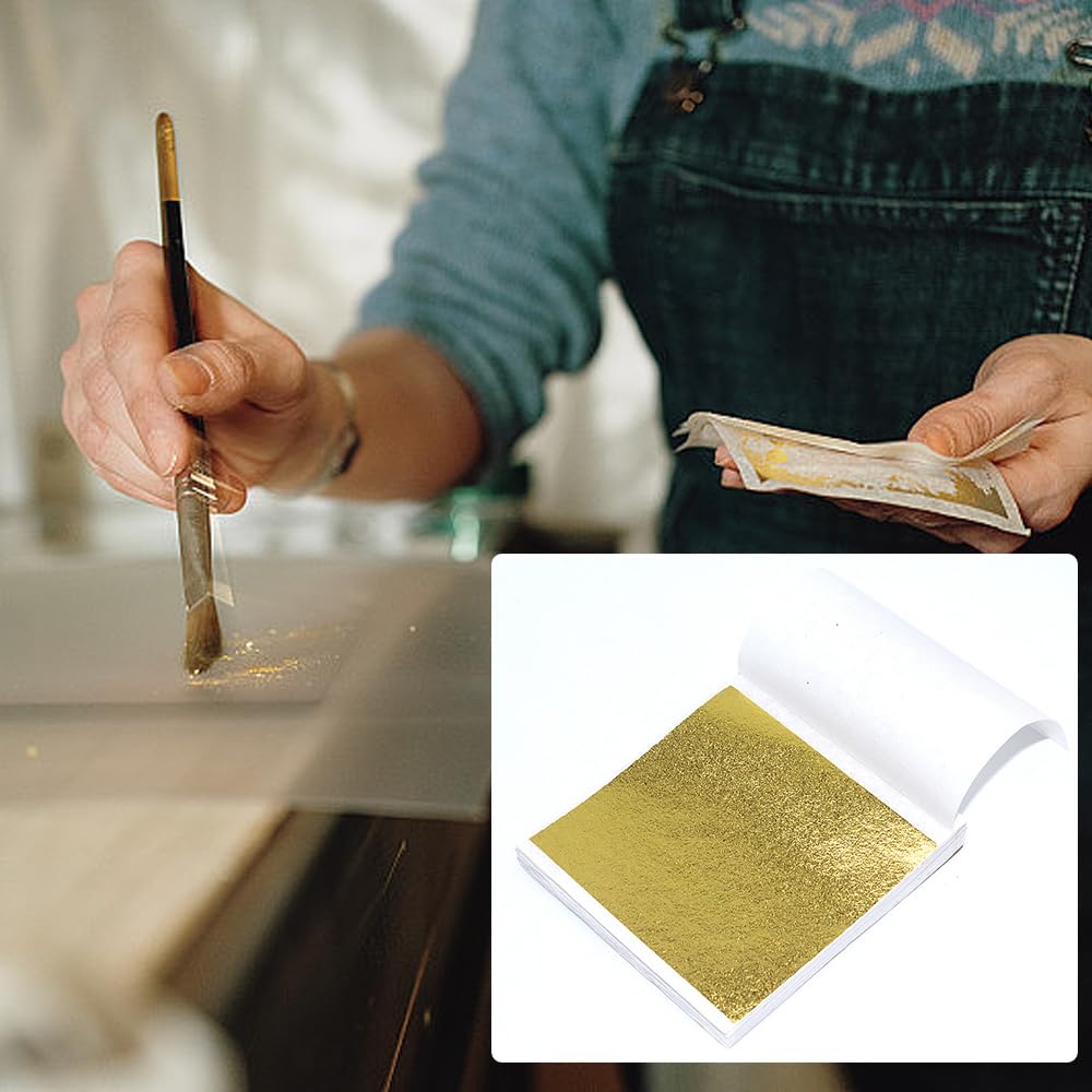 Carta Laminata D'oro, Foglia D'oro Imitazione Per Artigianato, Decorazione - Foto 12