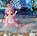 LUNE Ragazza Bambola Sirena Giocattolo Principessa Gioca A Casa Carina in Vinile Vestito Accessori 30 Cm BDJ Fai da Te Regali per Bambini Natale Compleanno Festival,Arlene