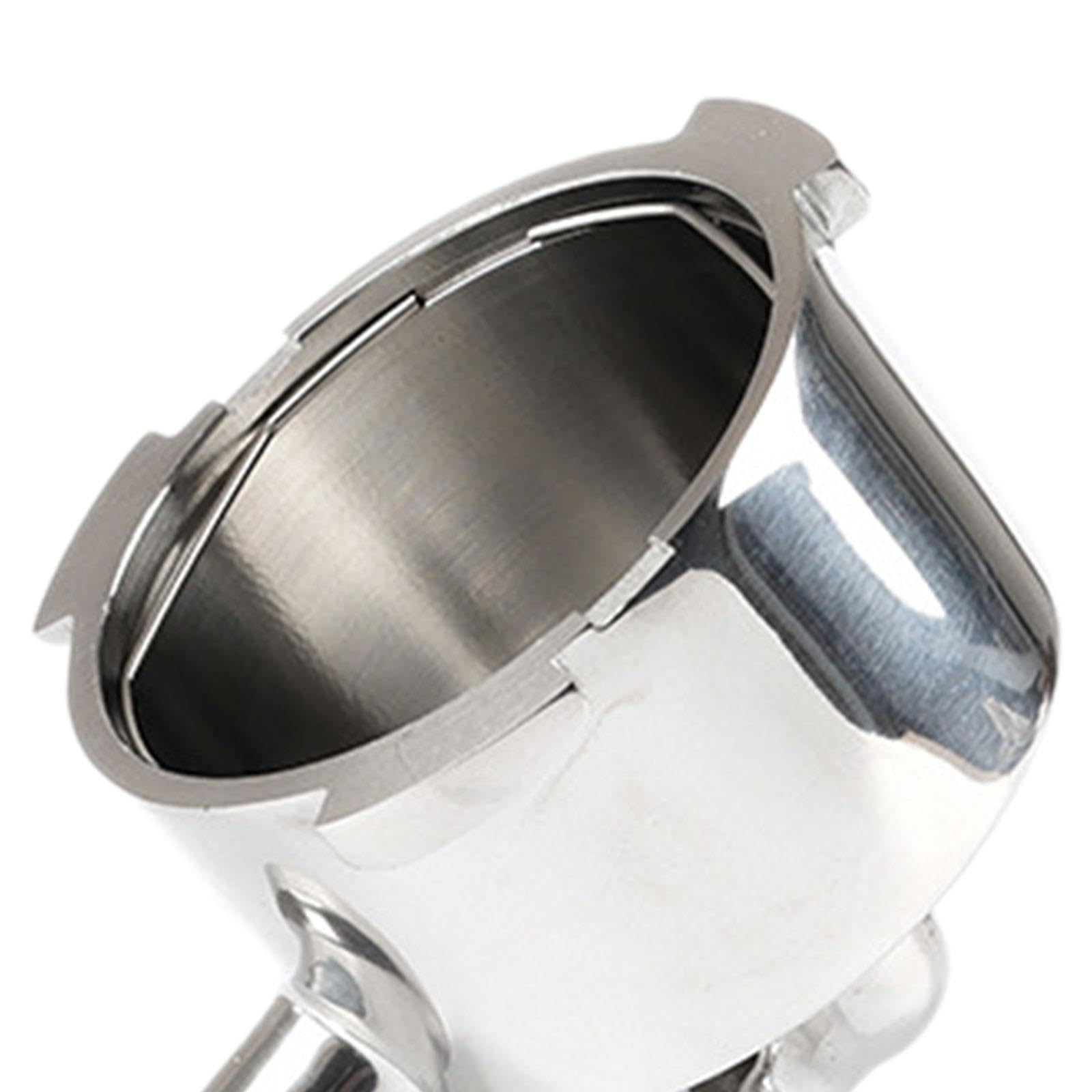Fenteer Portafiltro de Acero Inoxidable Ligero, Repuesto, Accesorios para Cafeteras, 3 Asas para EC785 EC685 EC680, sin cesta de filtro, tal como se describe