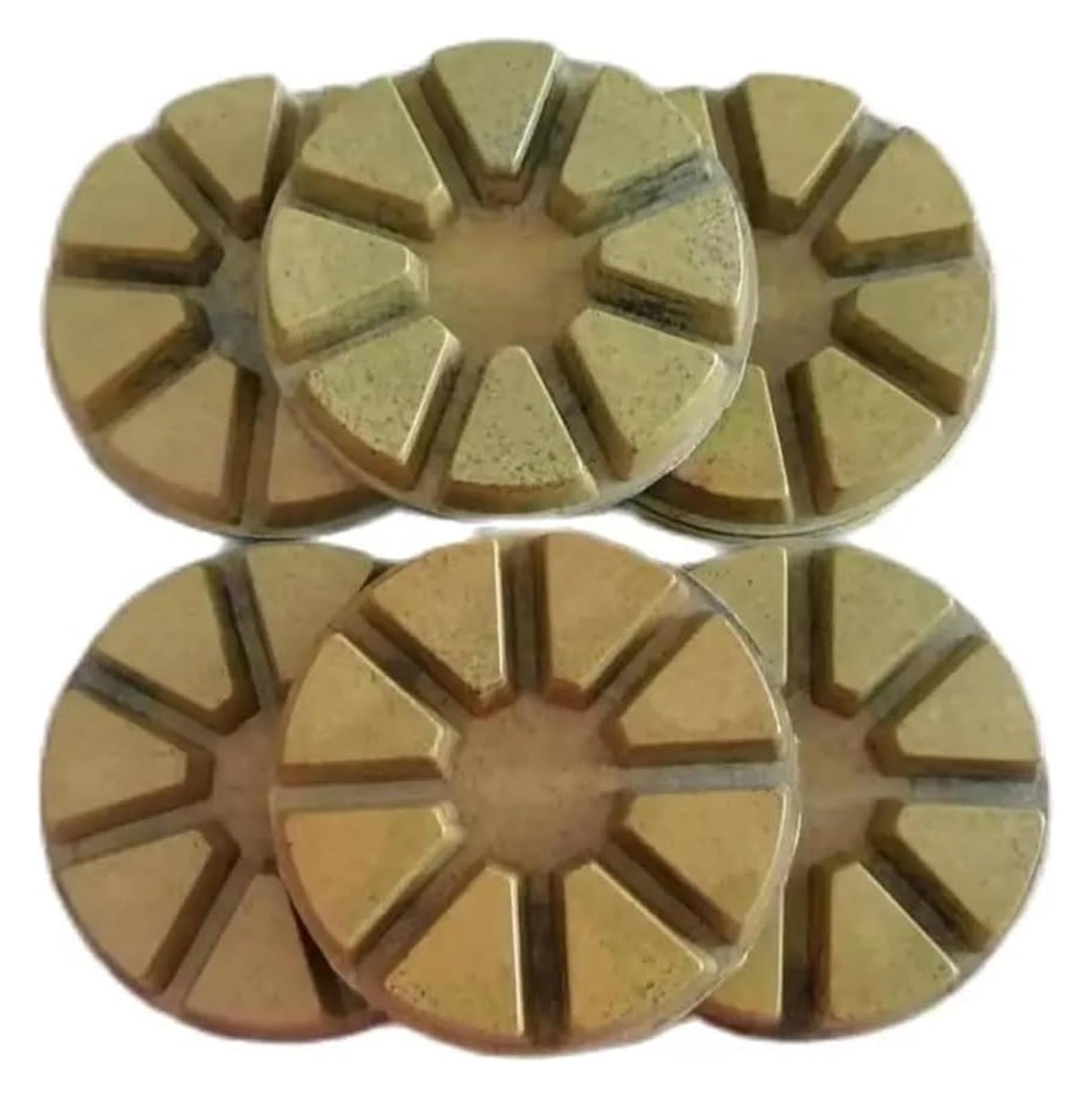 80 mm Siete pasos for pulir, renovar y abrillantar el piso de concreto cemento con disco pulido agua arena diamante .0526