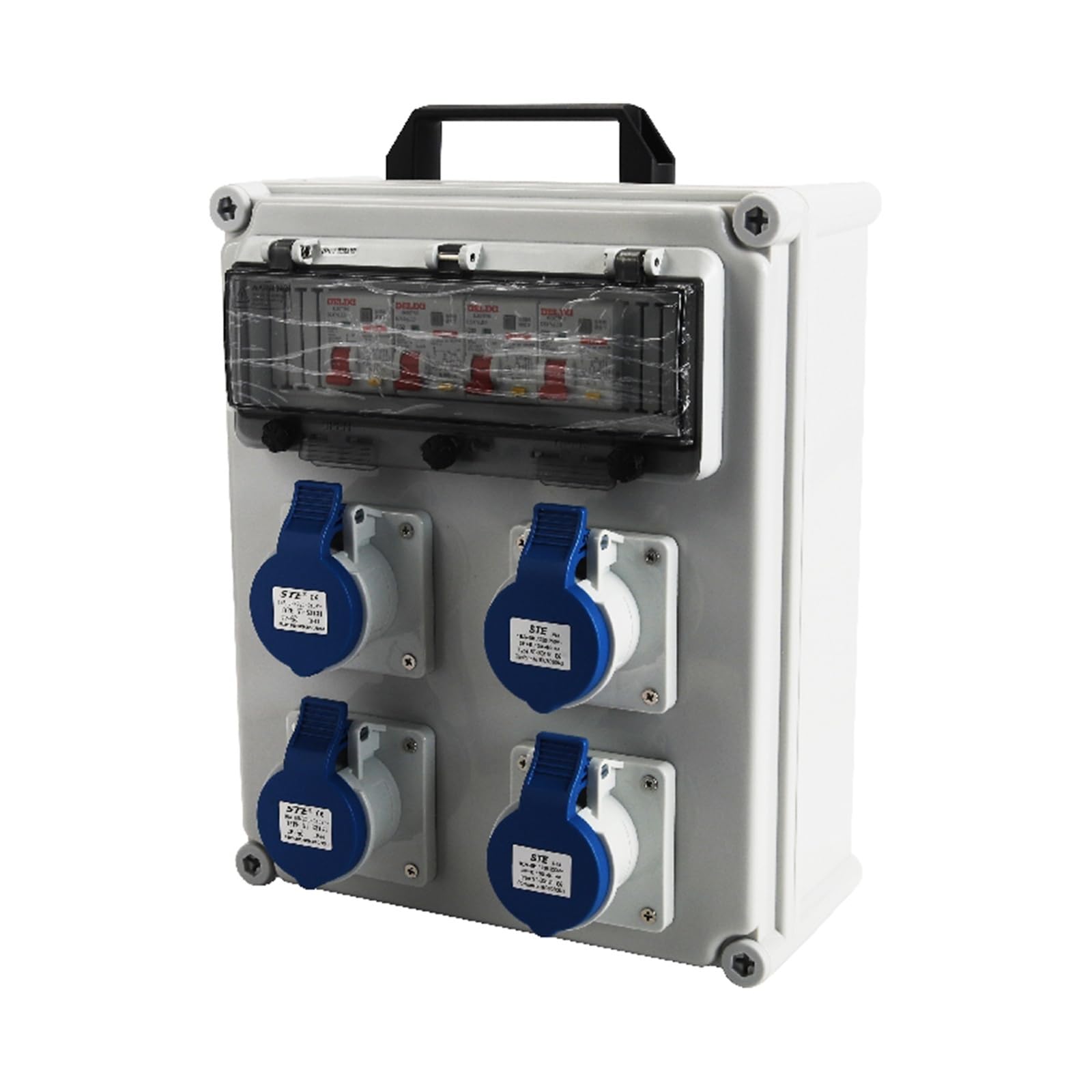 5-Hole 32A Plug Small Smart Socket Plug ABS Low-Voltage Plugs — view 4