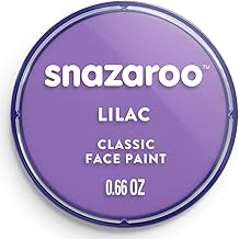 Snazaroo - Pintura facial y corporal, 18,8 g, color lila, profesional a base de agua, pastilla de aquacolor individual para adultos, niños y efectos especiales