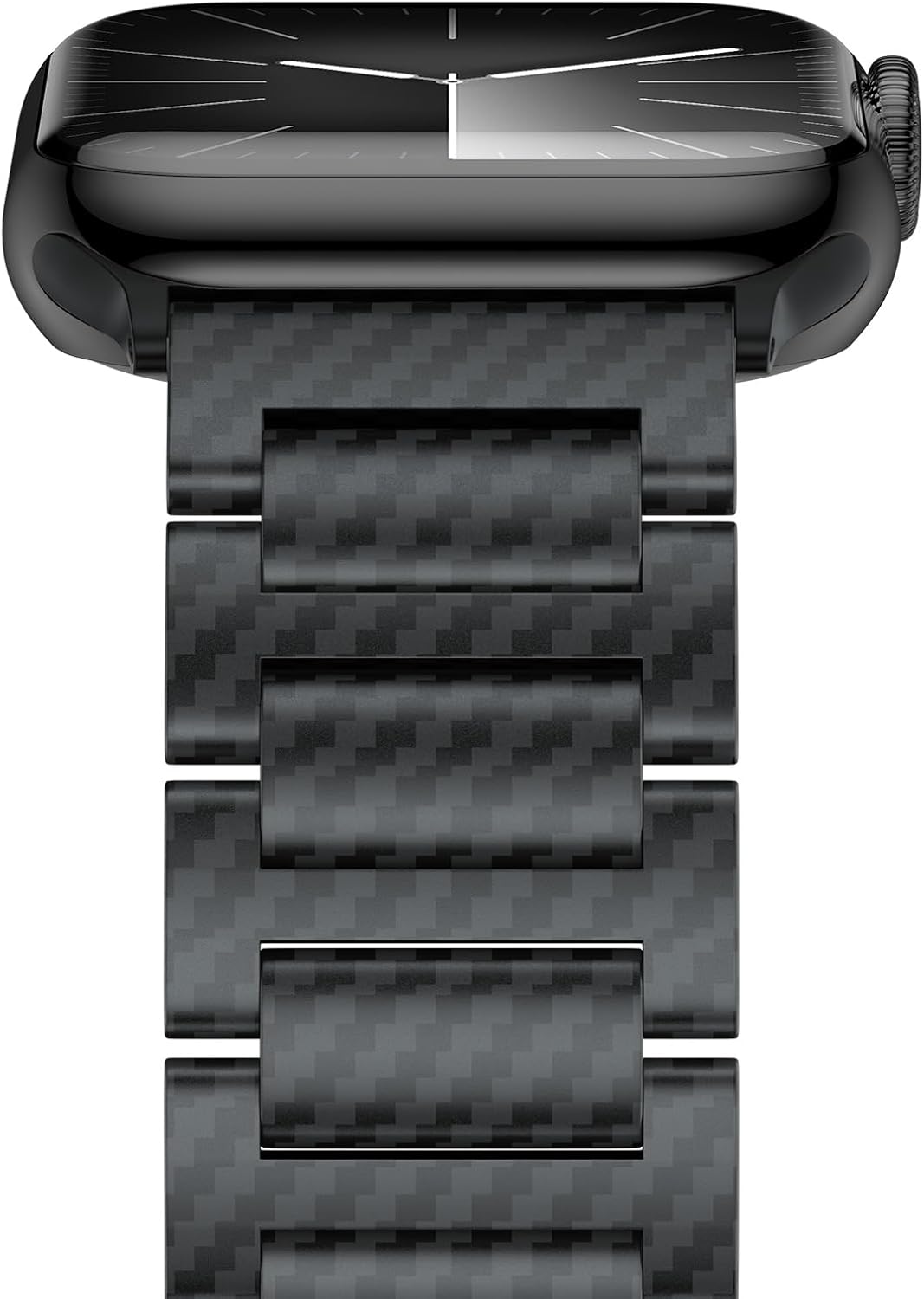 iiteeology Carbon Band Compatible with Apple Watch 46mm 45mm 44mm 42mm Series 11-1, Ultra 3/Ultra 2 49mm Band, Upgraded Light Genuine Carbon Fiber Band for Men