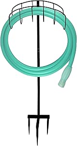 Garden Hose Reel Holder, Detachable Metal Water, Hose Holder Hanger, Heavy Duty Hose Storage, Water Hose Holder Reel Storage Stand Hanger Rack, Metal Hose Stand for Outside Yard