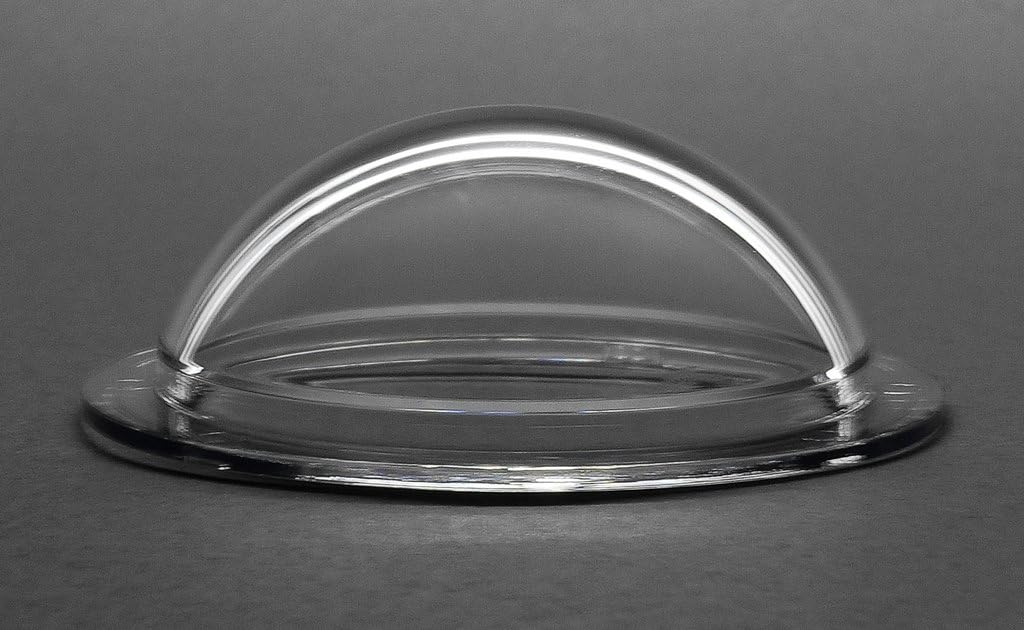 JMX Acrylic/PC CCTV Camera Dome Cover Security Camera Housing Skylight Window Pet Dog Fence Window (1.8 Inches, Transparent)