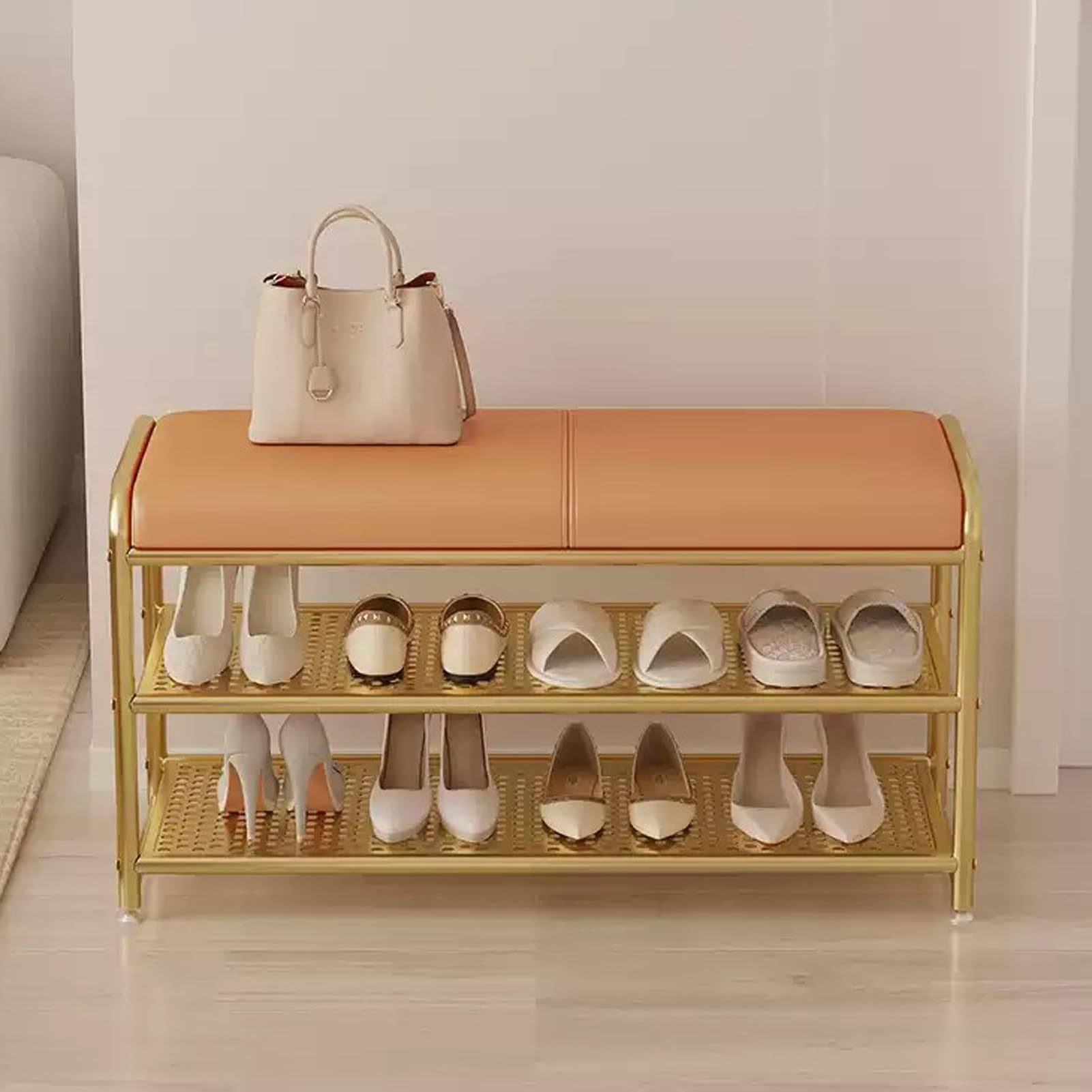 Banc de chaussures pour gagner de la place et ranger l'entrée