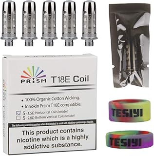 INNOKIN Prism T18E Coils T22E T18II Mini 2 V2 Coils 1.5 ohm for Endura Endurance T18E T22E T18II ii V2 2 Mini Tank Atomizer Kit Pack of 5