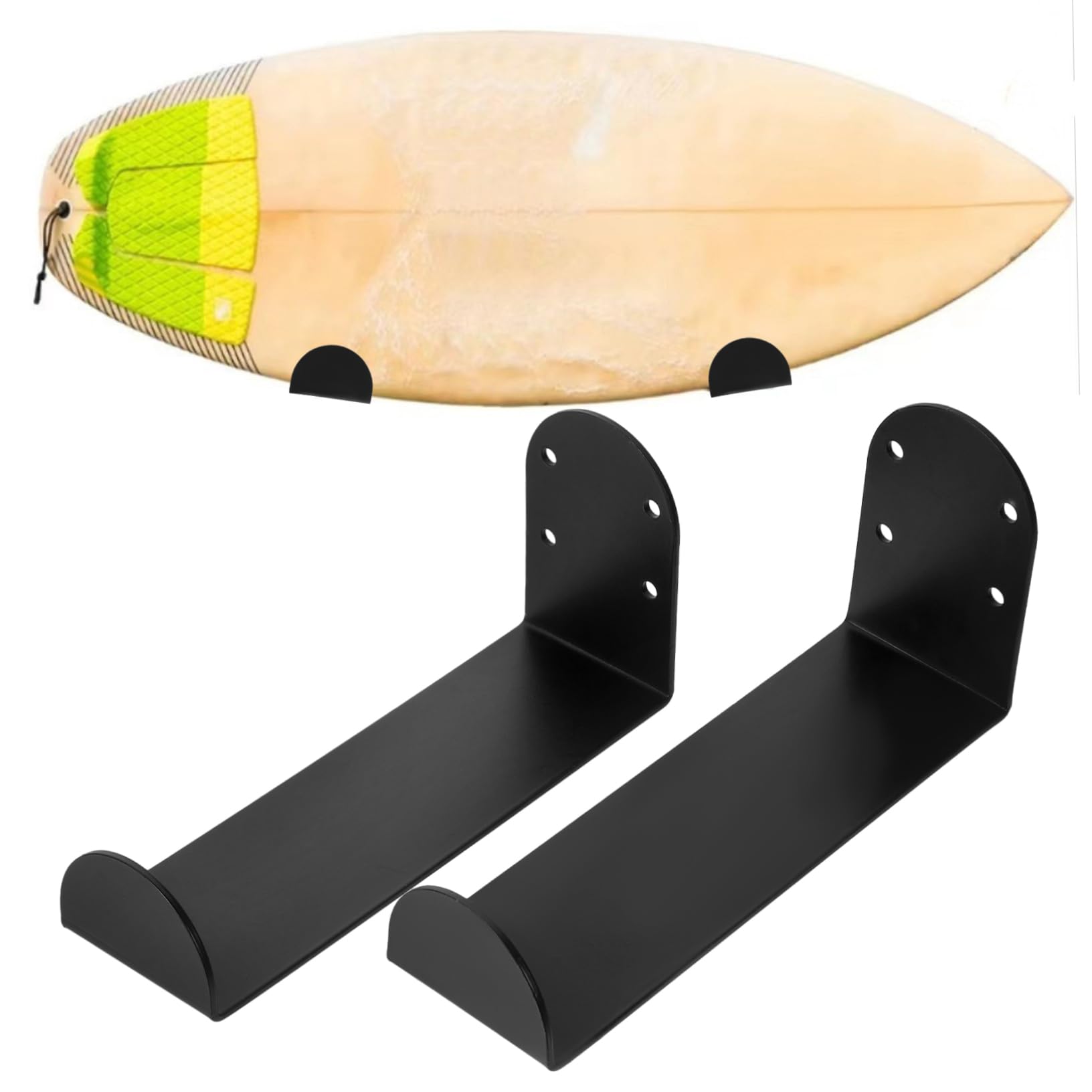 BESPORTBLE 4pièces Support Mural pour Snowboard Rack De Rangement pour Snowboard Et Skateboard Espace Et Accessoire Pratique pour Stockage Intérieur