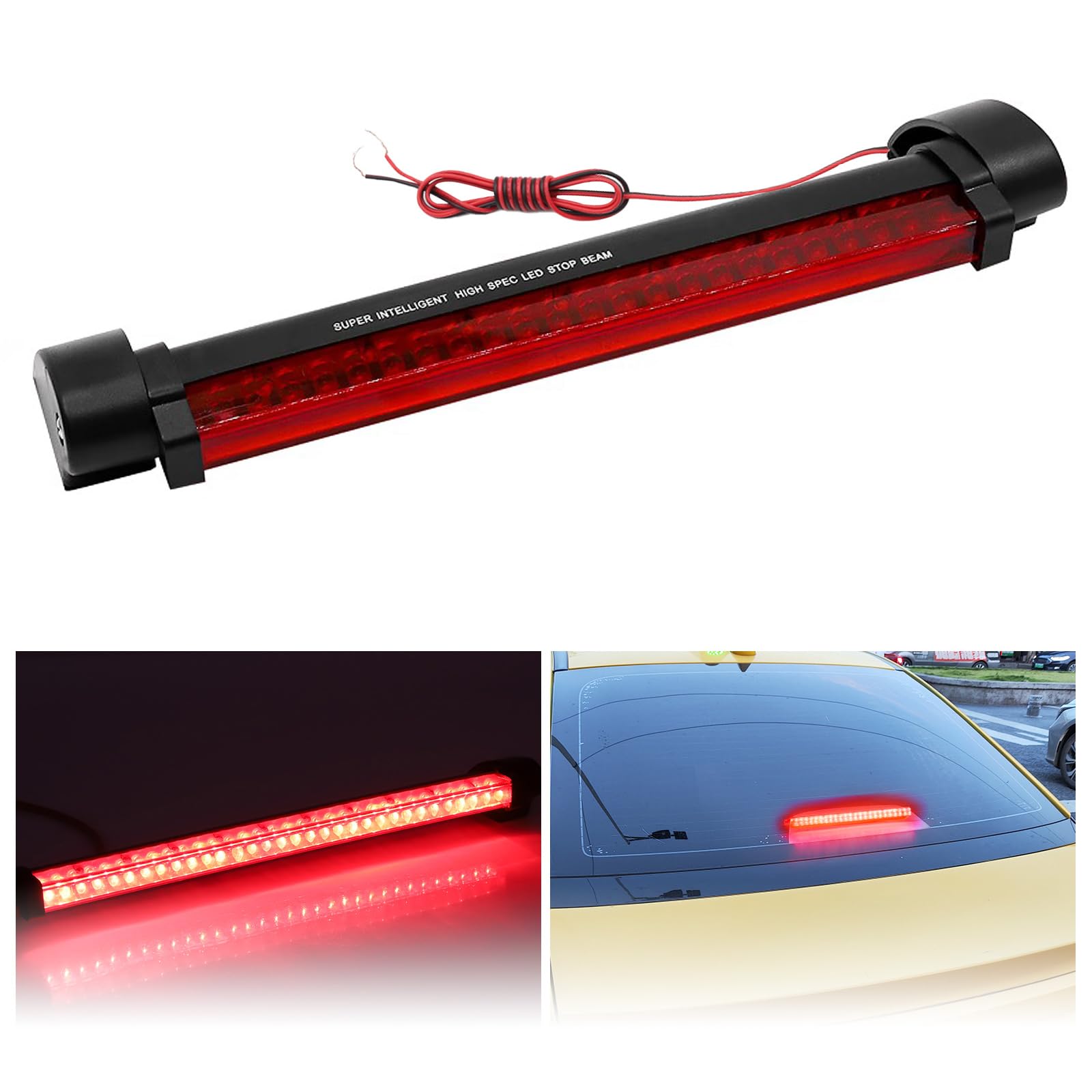 Amazon | Biqing 1個 ハイマウントストップランプ led 汎用 24 LED