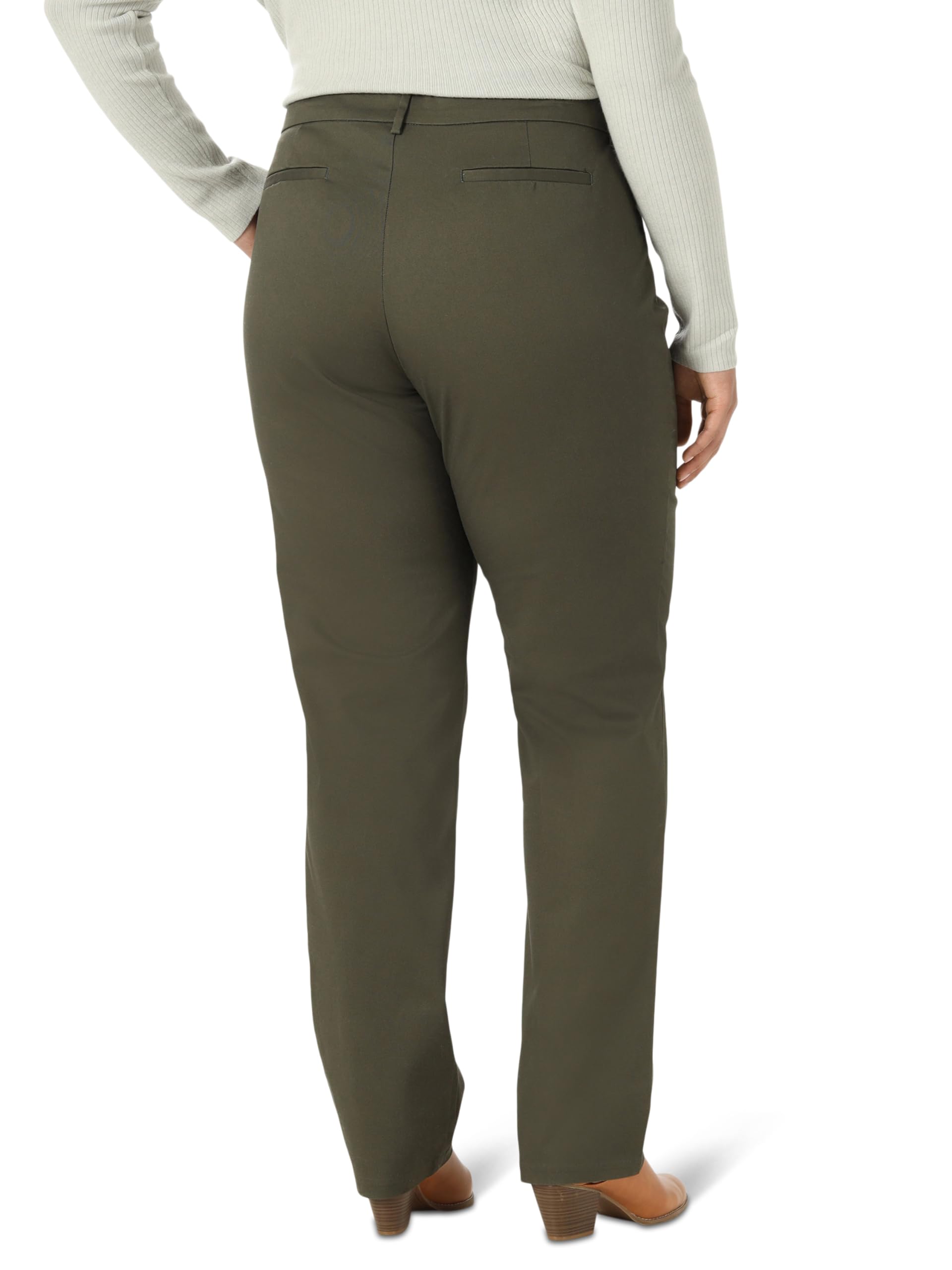 Lee Uniforms Damen Unterhose Wrinkle Free Relaxed Fit Straight Leg Pant