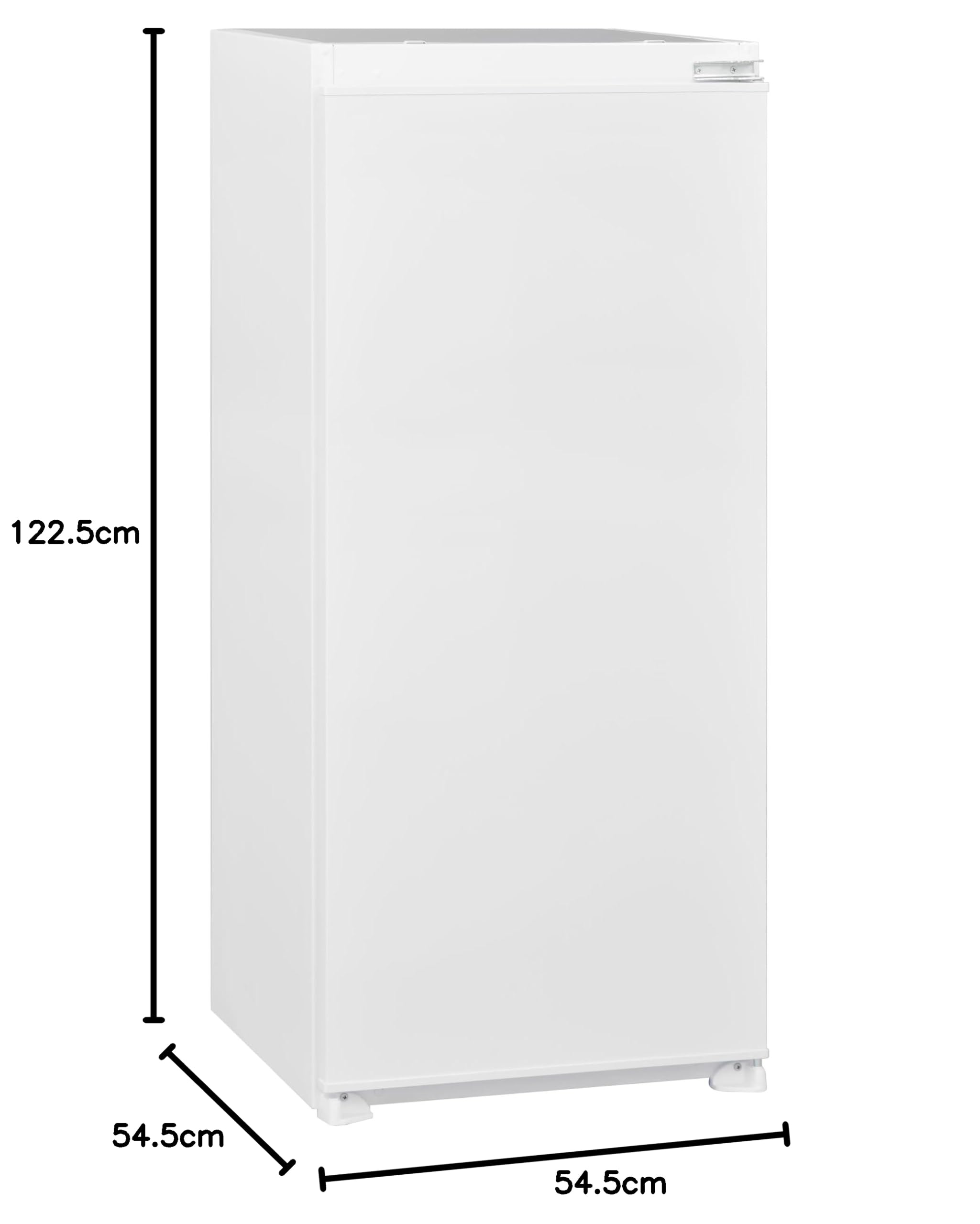 respekta Einbaukühlschrank mit 4 Sterne Gefrierfach 122 cm/178 L Nutzinhalt/Wechselbarer Türanschlag/Automatische Abschaltung des Kühlteils/Schnellgefrierfunktion / KS122.4-10/Max. 38 dB/in weiß