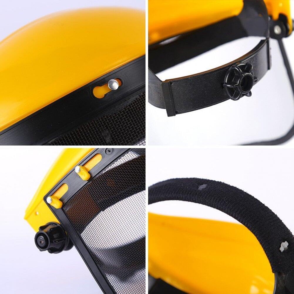 1PC Garden Grass Trimmer Safety Helmet Hat with Full Face Mesh Protective Mask for Logging Brush Cutter Forestry Protection - 15 1PC Garden Grass Trimmer Safety Helmet Hat with Full Face Mesh Protective Mask for Logging Brush Cutter Forestry Protection - 15