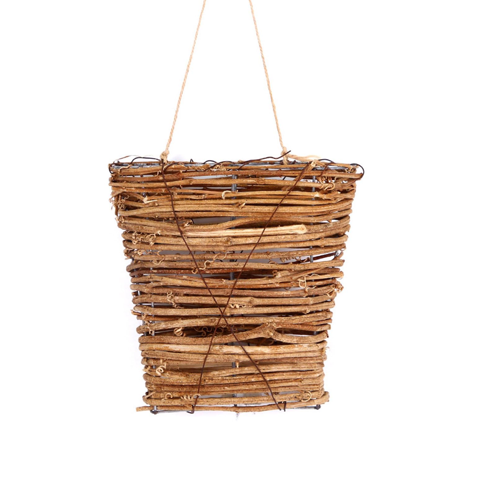 Decorative Flower Arrangement Small Flower Basket Rattan Basket Pendant Interior Decors Rattan Pen Wedding Party Decoration