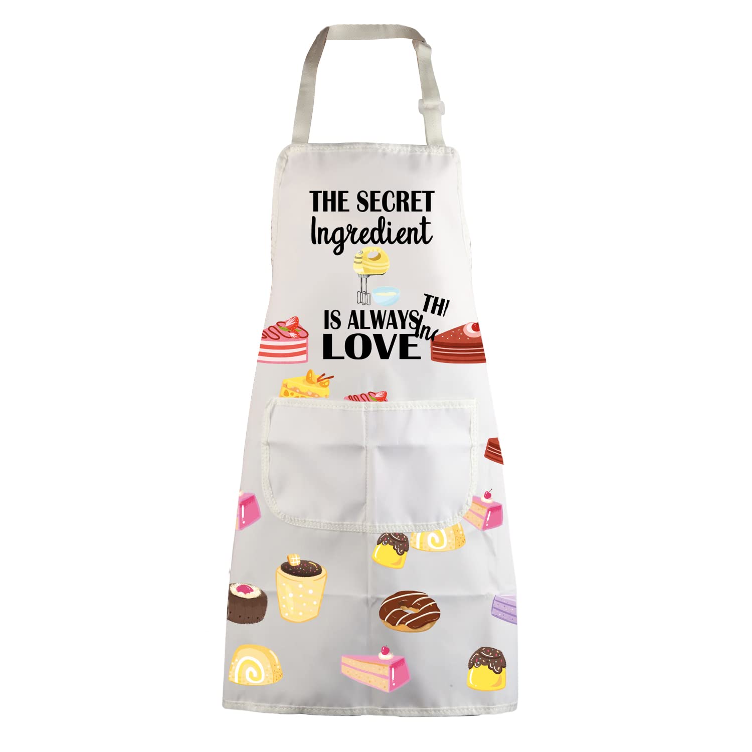 MYSOMY Baking Apron the Secret Ingredient is Always Love Apron Baker Gifts Funny Baker Aprons Baking Cooking Gifts for Bake Lover Kitchen Apron (the secret ingredient)