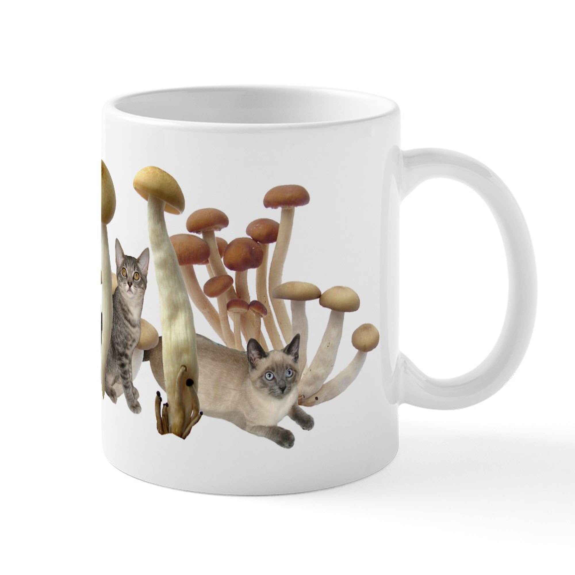 CafePress Mushroom Cats Mug 11 oz (325 ml ...