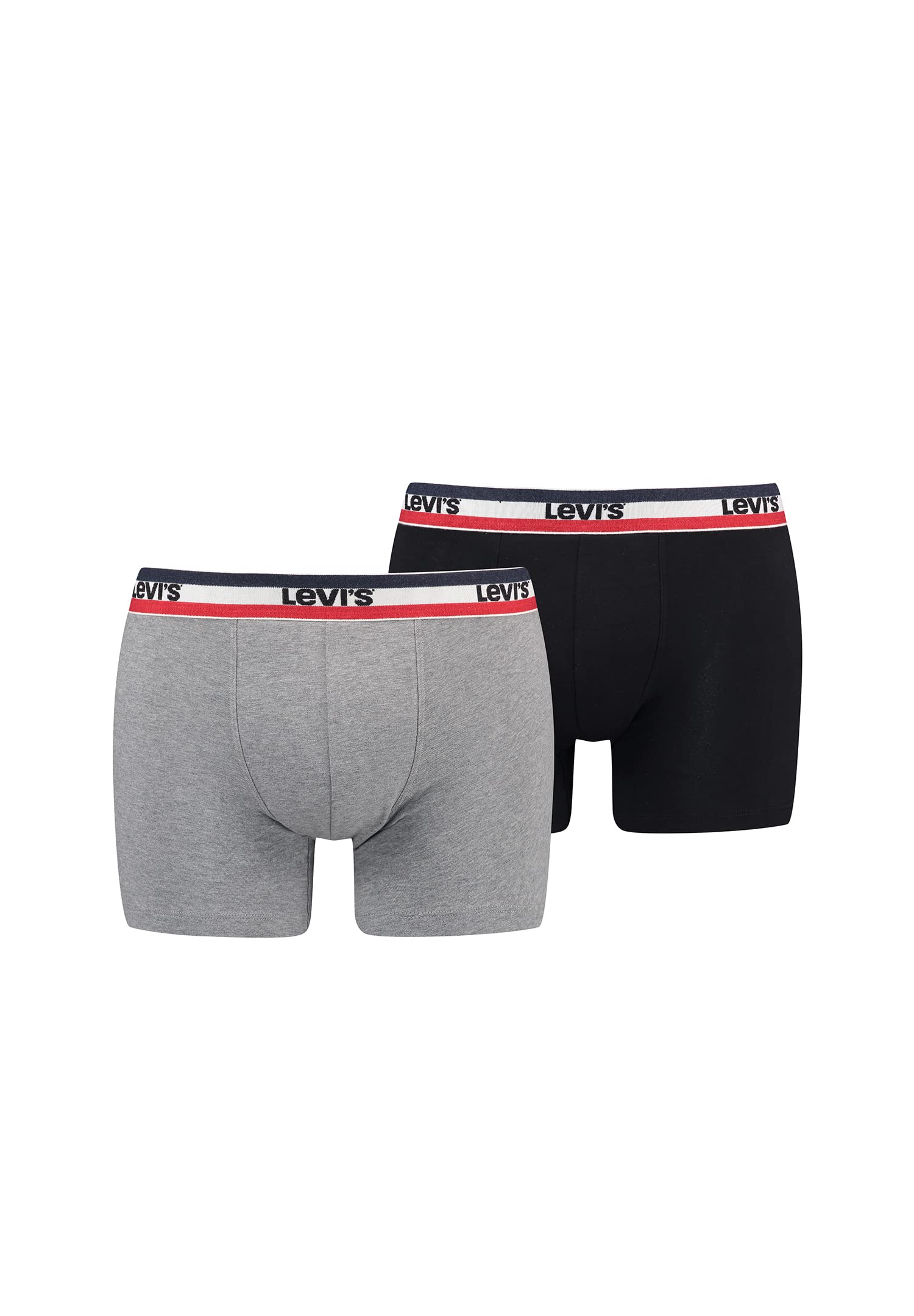 Levi's Men's BOXER, Middle Grey Melange, L (pack of 2)
