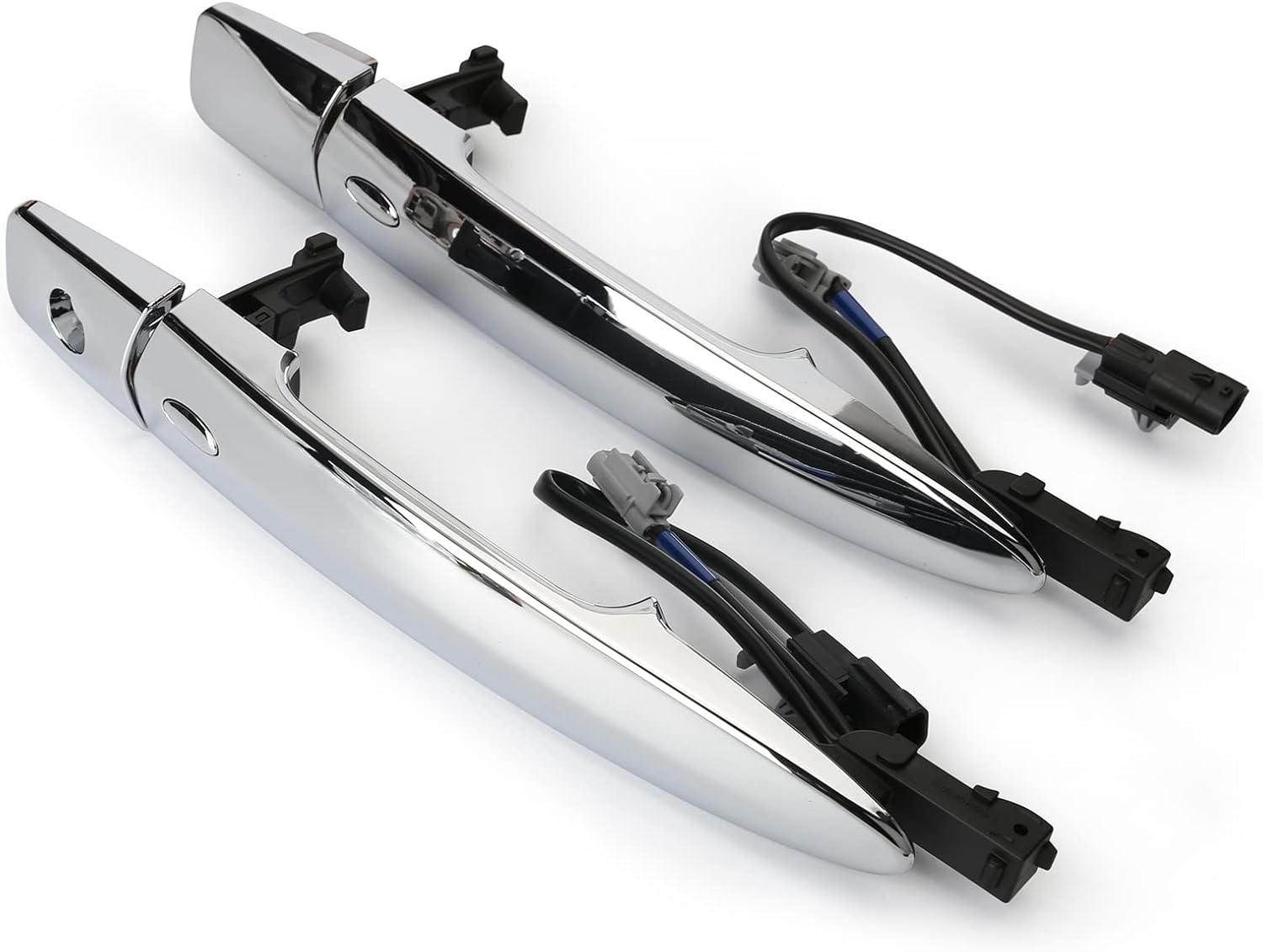 806409N00A Exterior Outer Chrome Door Handle Front Left & Right Side (2 PCS), With Sensor and Smart Keyless Entry System, For 2009-2018 Nissan Sentra/Maxima/Murano/Leaf Replace# 806469N00A 806469N00A