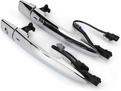 Miniatura 2 de 806409N00A Manija de puerta exterior cromada delantera izquierda y derecha (2 unidades), con sensor y sistema de entrada inteligente sin llave, para