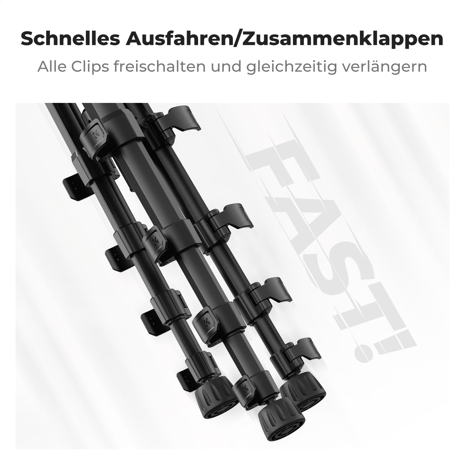 K&F CONCEPT Kamera Stativ S255A3+BV01, Leichtes Stativ mit Tasche,190cm Handy Stativ,Tripod für Canon Nikon Sony Kamera/DSLR/Camcorder, Stativ für Smartphone,Reisestativ mit Handy-Tablet-Halterung