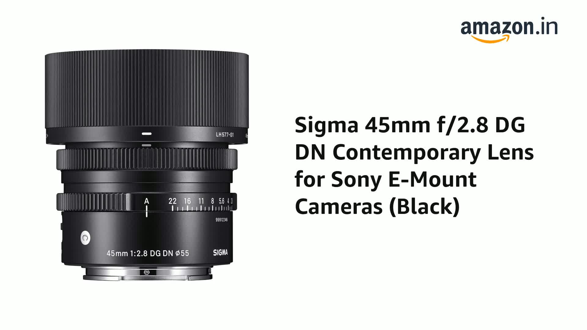 Sigma 45mm f/2.8 DG DN Contemporary Lens for Sony E-Mount