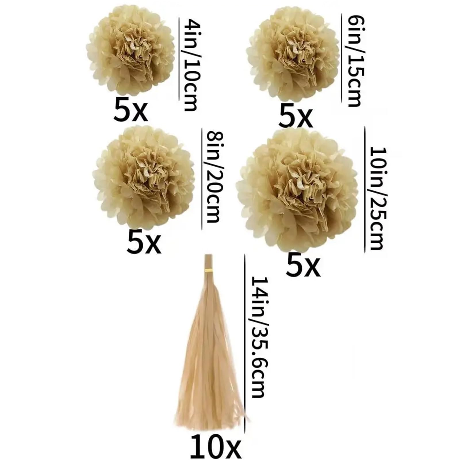 Pompones Decoracion Borla de pompones papel tisú | 30 piezas for decoración de fiesta, ceremonia, aniversario de boda, cumpleaños