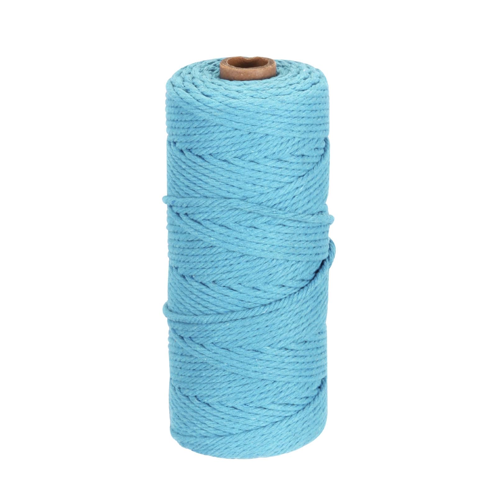 DMiotech 3mm x 100M (109 Yard) Sky Blue Natural Cotton Macrame Rope