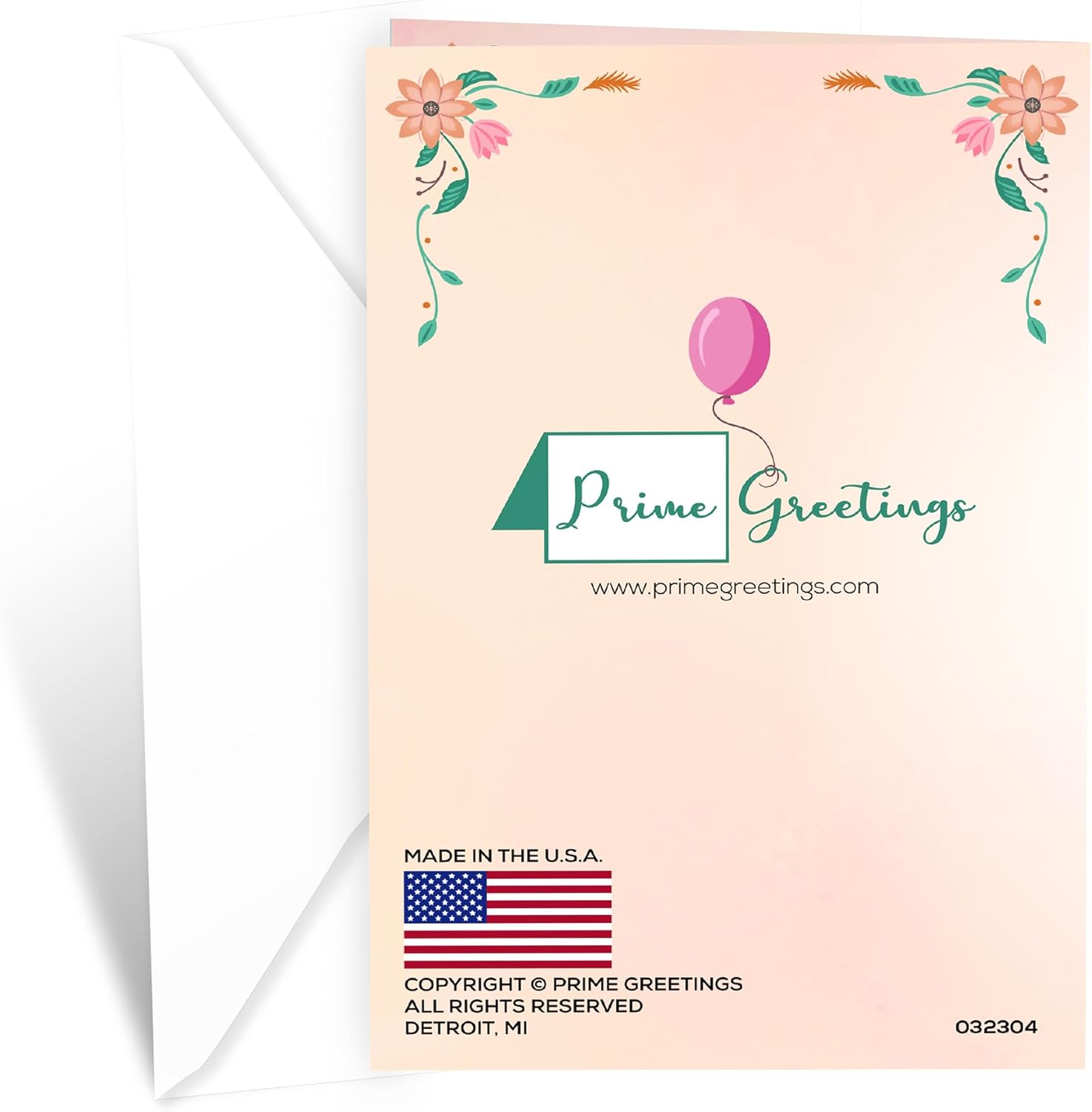 Prime Greetings Happy Birthday Card For Aunt, Made in America, Eco-Friendly, Thick Card Stock with Premium Envelope 5in x 7.75in, Packaged in Protective Mailer - Image 4