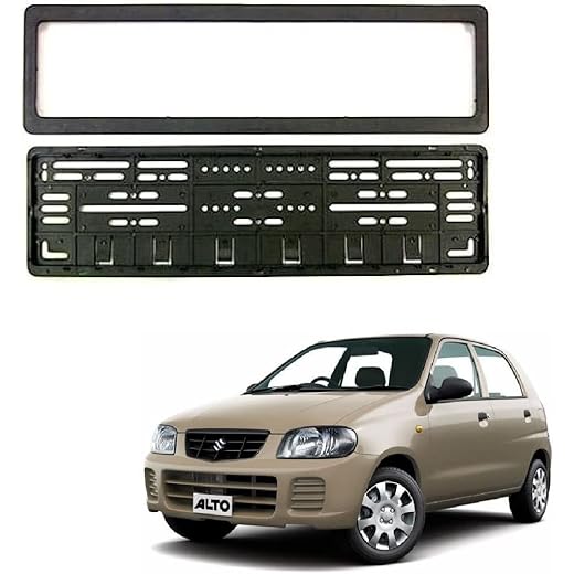 Gallery Auto Car Number Plate Frame Set of 2pcs