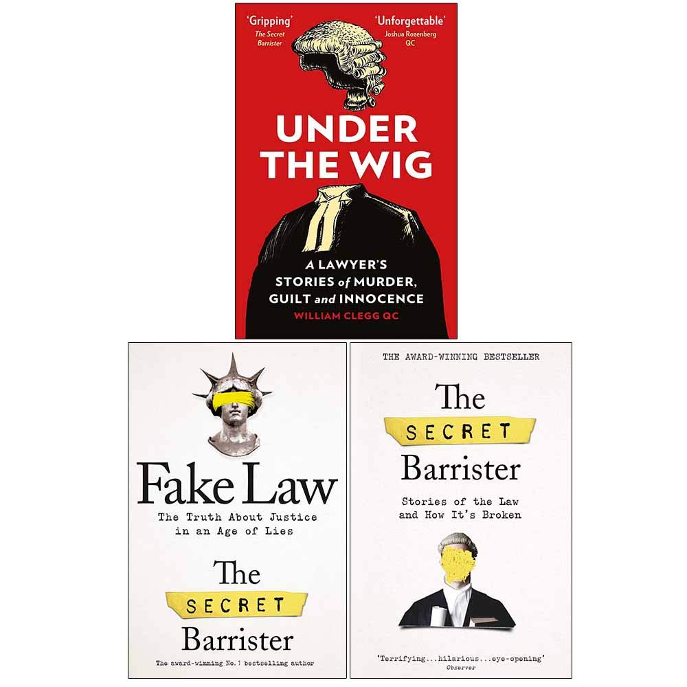 Quercus,Picador Under the Wig, Fake Law, The Secret Barrister 3 Books Collection Set